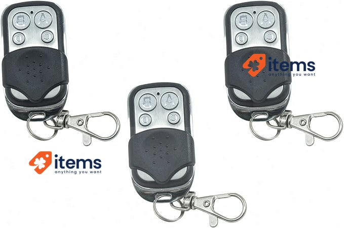 SALDI TIME Set Of 3 Universal Remote Controls, Fixed Code, Frequency 433,92 MHz