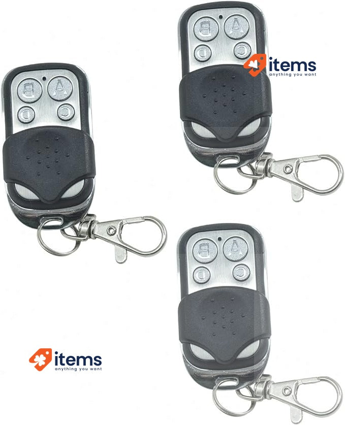 SALDI TIME Set Of 3 Universal Remote Controls, Fixed Code, Frequency 433,92 MHz
