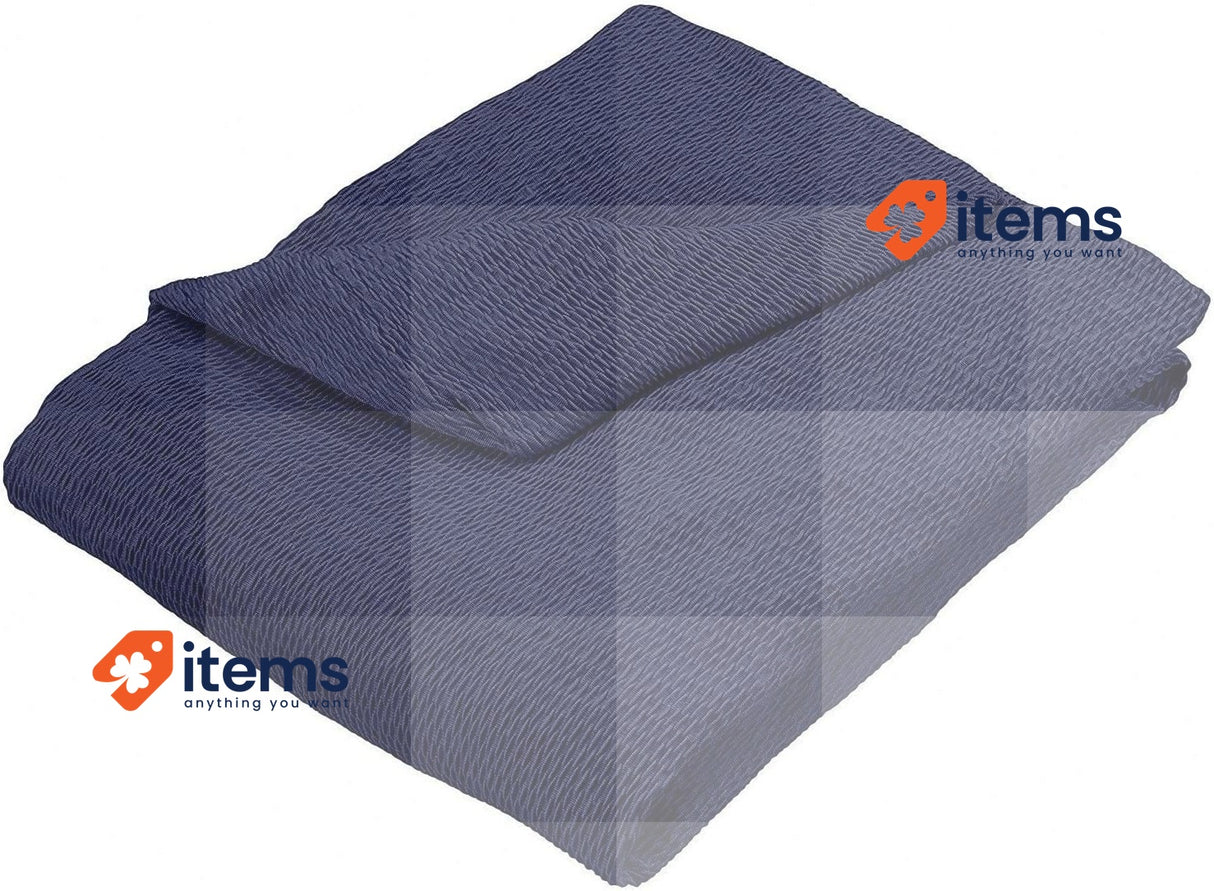 Martina Home Armchair Cover, Fabric, Navy, Wingchair Slip Covers