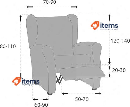 Martina Home Armchair Cover, Fabric, Bottle, Relax <p>Package Weight: 1.02