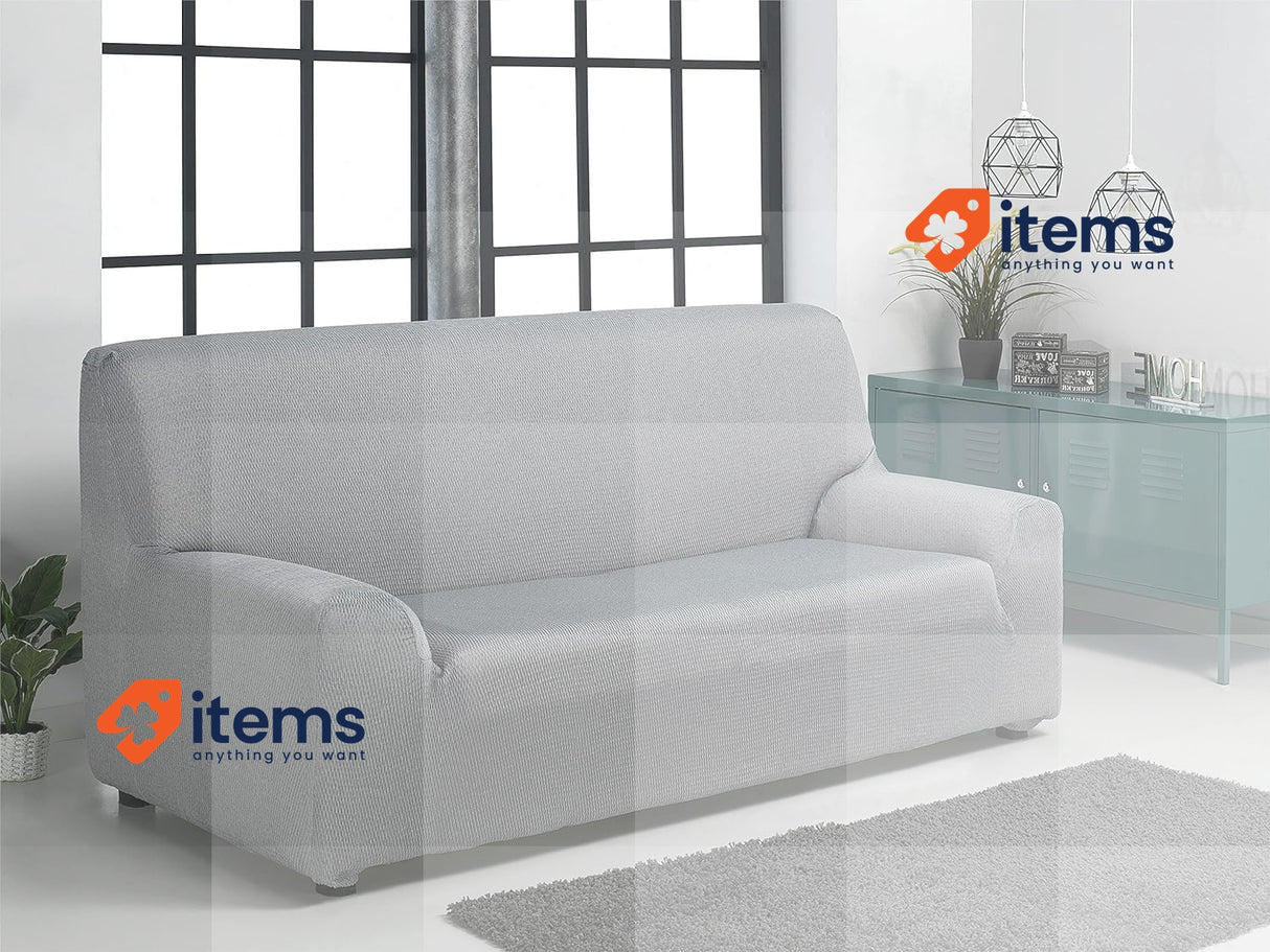 Martina Home 3 Seat Sofa Cover Gray Grey Elastic Tunis Model Cm Color Slip 180