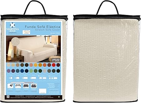 Martina Home - Tunisian Model 4-Seat Elastic Cover Cream