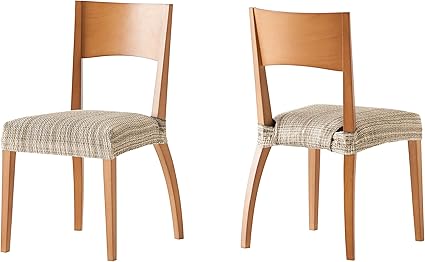 Martina Home Pack of 2 shades. Seat 24x30x6 cm beige