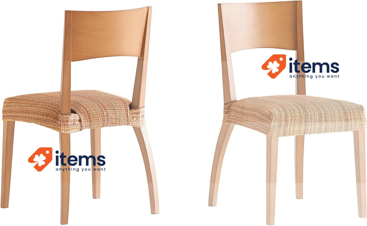Martina Home Pack Of 2 Shades. Seat 24x30x6 Cm Beige - Set 2, Gold