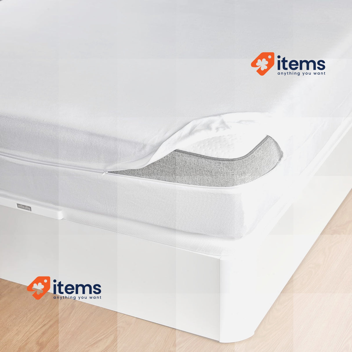 Pikolin Home - Aloe Vera Ribbed Matress Cover, 135 x 200 cm Fully Breathable