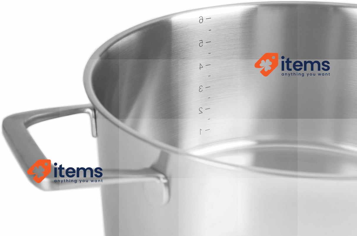Lacor 45028 Casserole With Lid Foodie 28X12,5 Cm Stainless Steel Silver