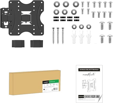PureMounts FM10-200 Wall TV mount 58-107cm (23-42") Black