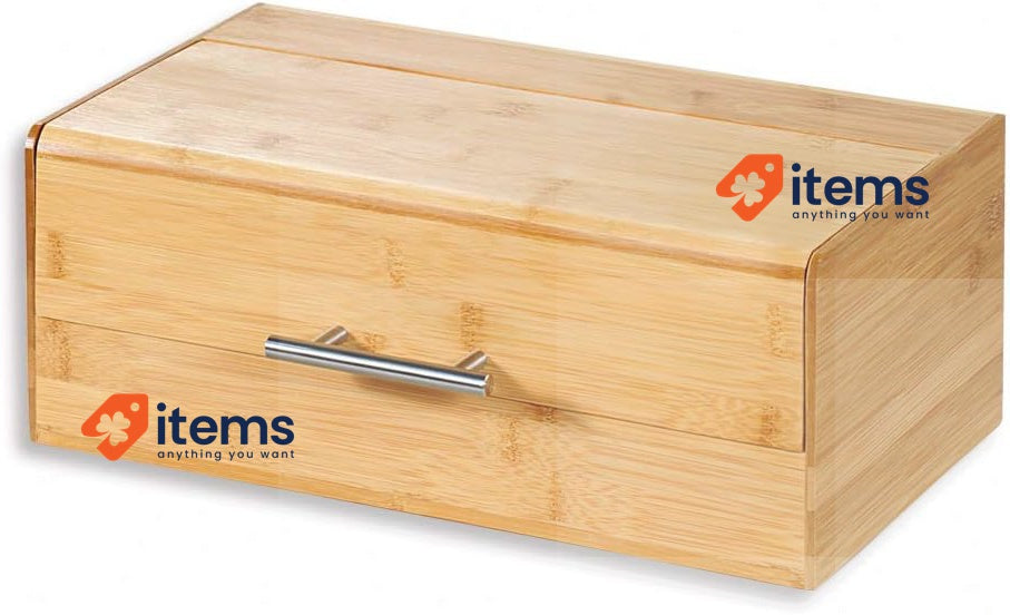 Kesper 58581 FSC Bread Bin, Brown, 36x20x14cm Counter-Top Bread Box 14 cm