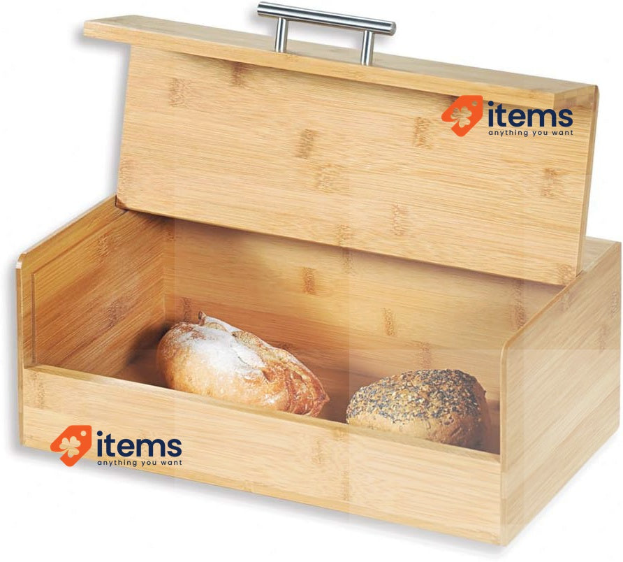 Kesper 58581 FSC Bread Bin, Brown, 36x20x14cm Counter-Top Bread Box 14 cm
