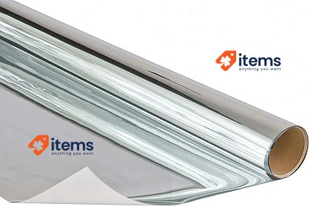 Venilia Sun Protection Film 75 X 150 Cm Silver PVC Mit Spiegeleffekt Sichtschutz