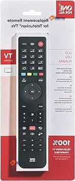 One For All Telefunken TV Remote Control Black Replacement Remotes