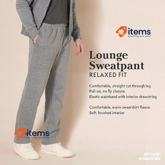 Amazon Essentials Men's Fleece Jogging Classic Sweatpants Black, Size XXL Open