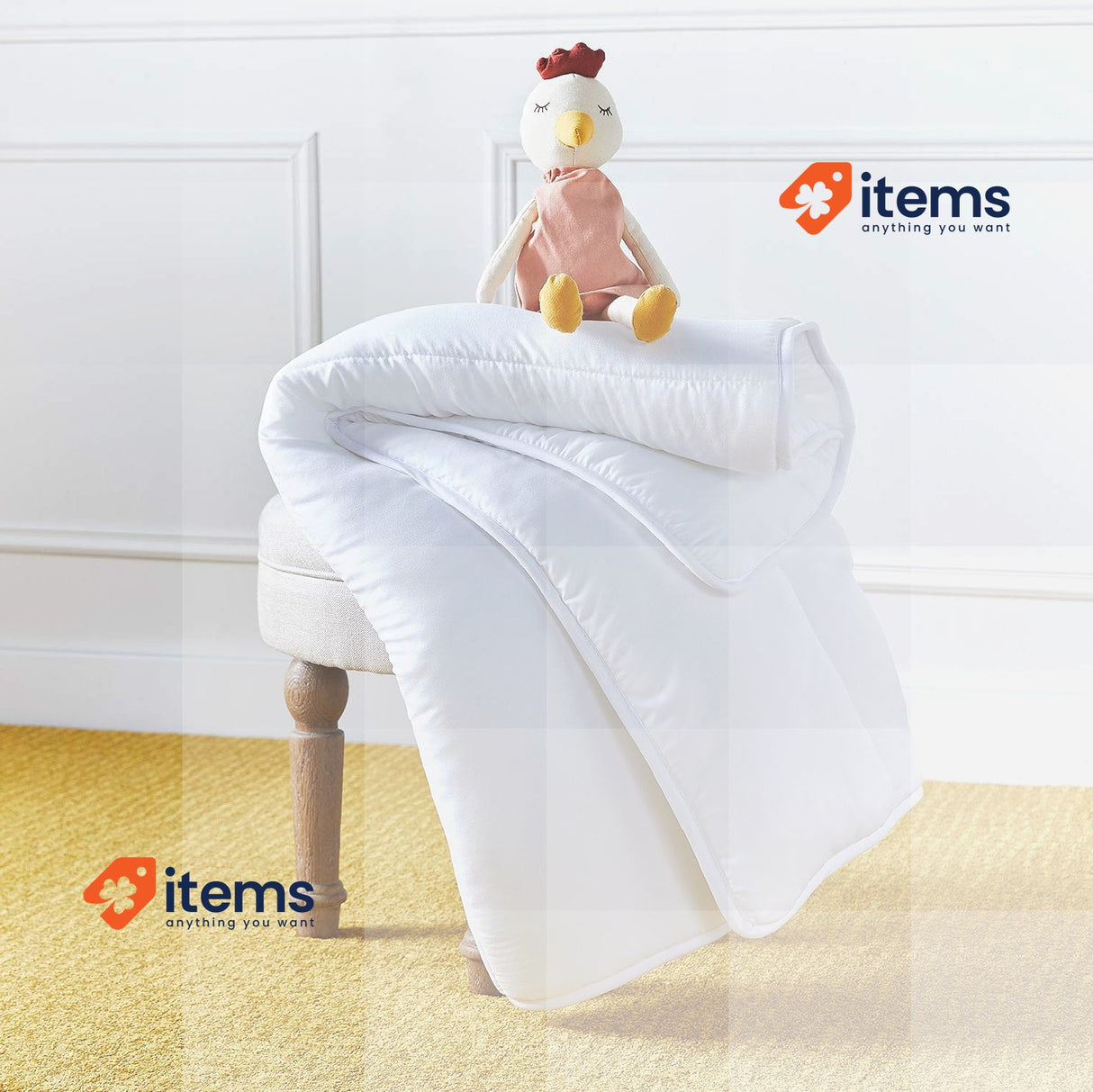 Pikolin Home Anti-Dust Mite Autumn/Winter Cotton Fibre Padded Quilt 300g/m^2