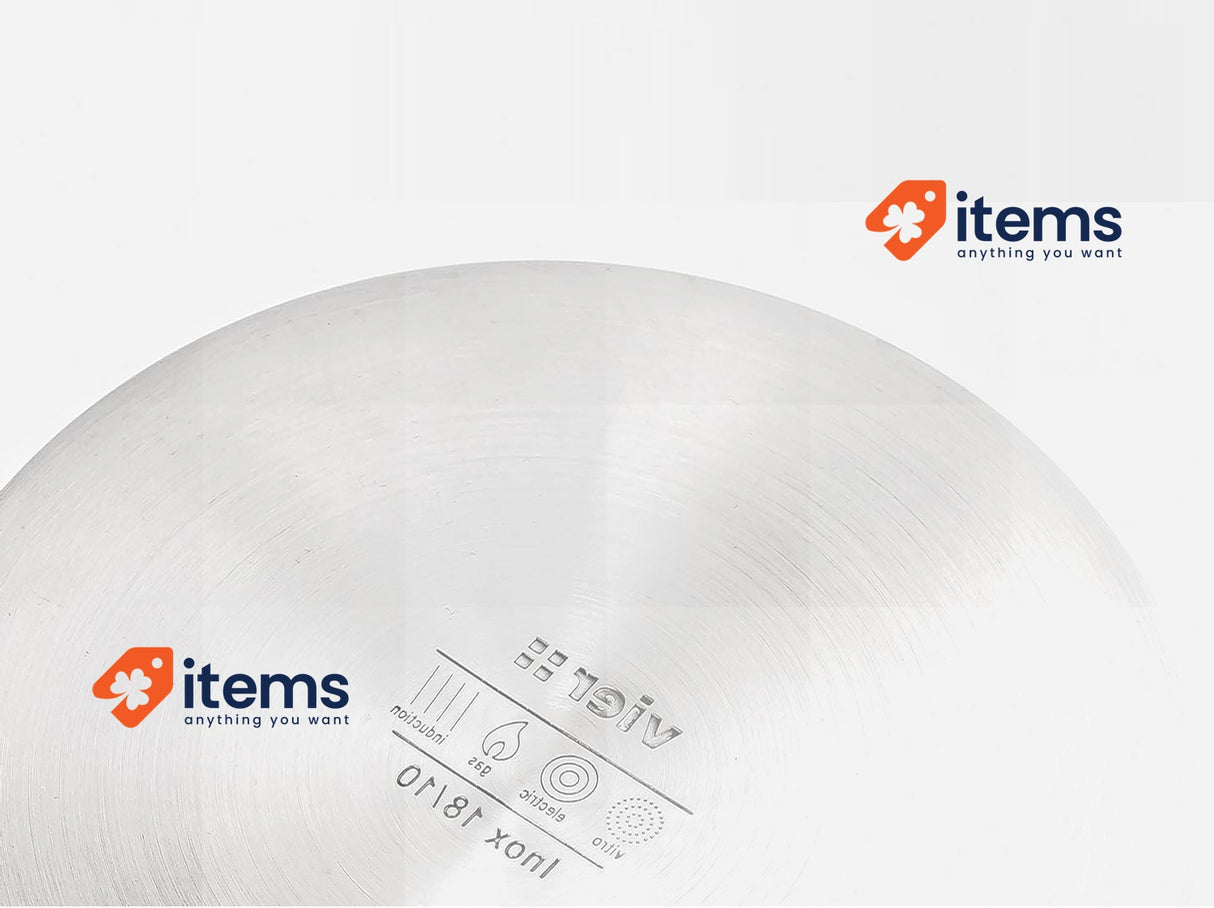 Vier OI18 Pot, Silver, 18 cm Stainless Steel <p>Rustproof handles and