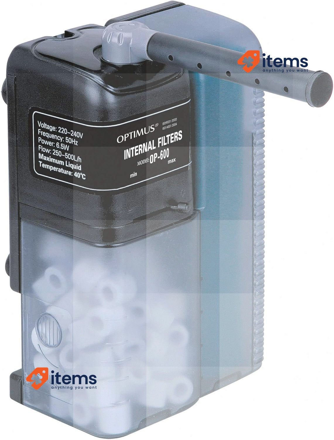 ICA OP600 Internal Filter Optimus 600 Blue Suitable For Fresh And Salt Water