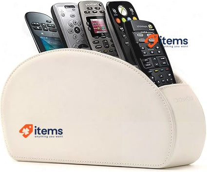 Londo Remote Controller Holder Organizer - Italian Genuine Leather With Suede