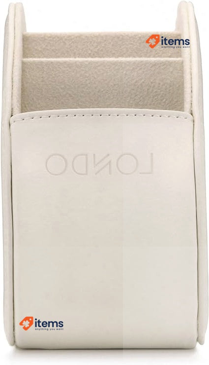 Londo Remote Controller Holder Organizer - Italian Genuine Leather With Suede