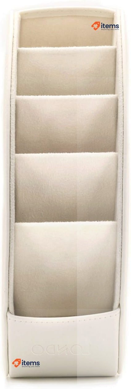 Londo Remote Controller Holder Organizer - Italian Genuine Leather With Suede
