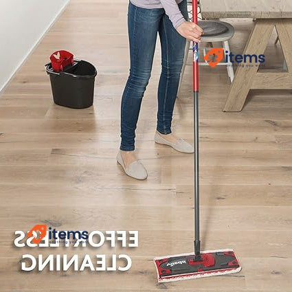 Vileda Revolution Box, Plated Mop washing system with bucket Red Vileda - Floor