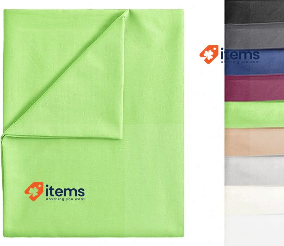 GREEN MARK Textilien Classic Bed Sheet 240x275 Cm, White Flat House Towel Cotton