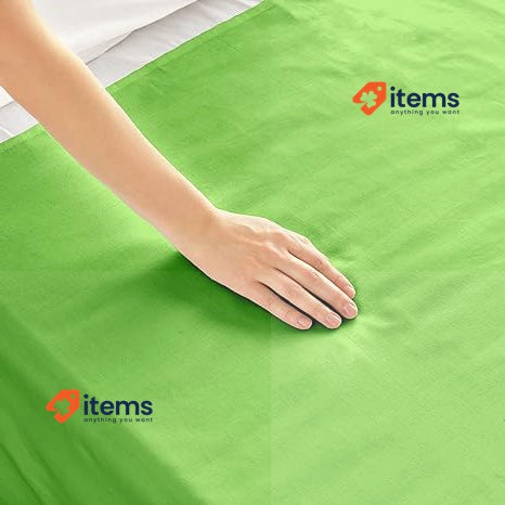 GREEN MARK Textilien Classic Bed Sheet 240x275 Cm, White Flat House Towel Cotton