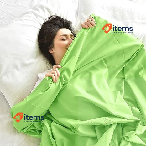 GREEN MARK Textilien Classic Bed Sheet 240x275 Cm, White Flat House Towel Cotton