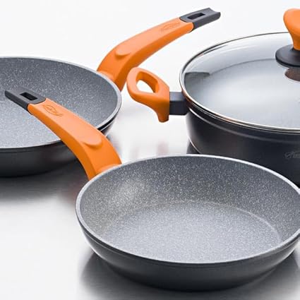 SAN IGNACIO Lava Frying Pan, Forged Aluminum, Grey