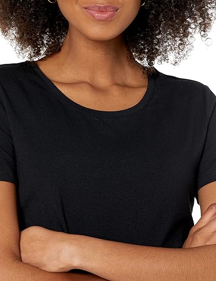 Amazon Essentials Women's Classic-Fit Short-Sleeve Crewneck T-Shirt, Multipacks