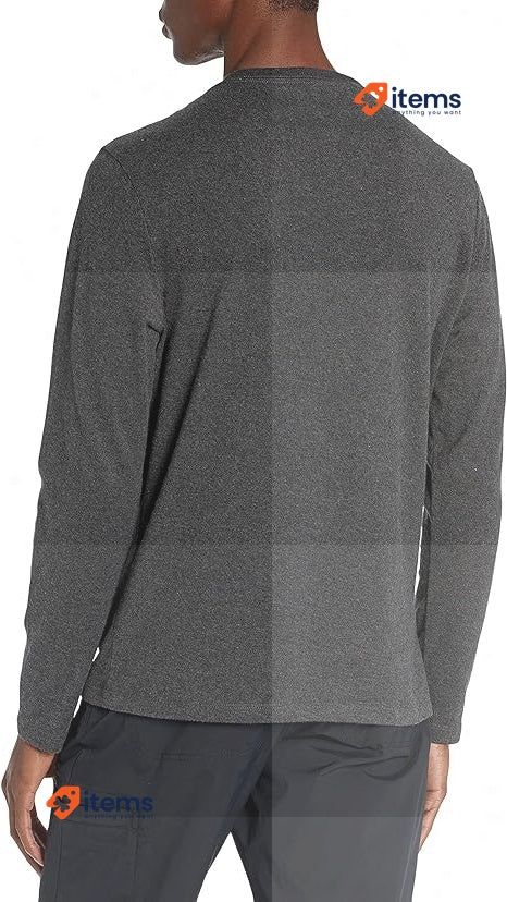 Amazon Essentials Mens Slim Fit Long Sleeve T - Shirt Dark Grey Large Men S L