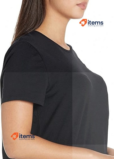 Amazon Essentials Women s 2-Pack Classic-Fit Crewneck T-Shirt, Black, X-Large XL