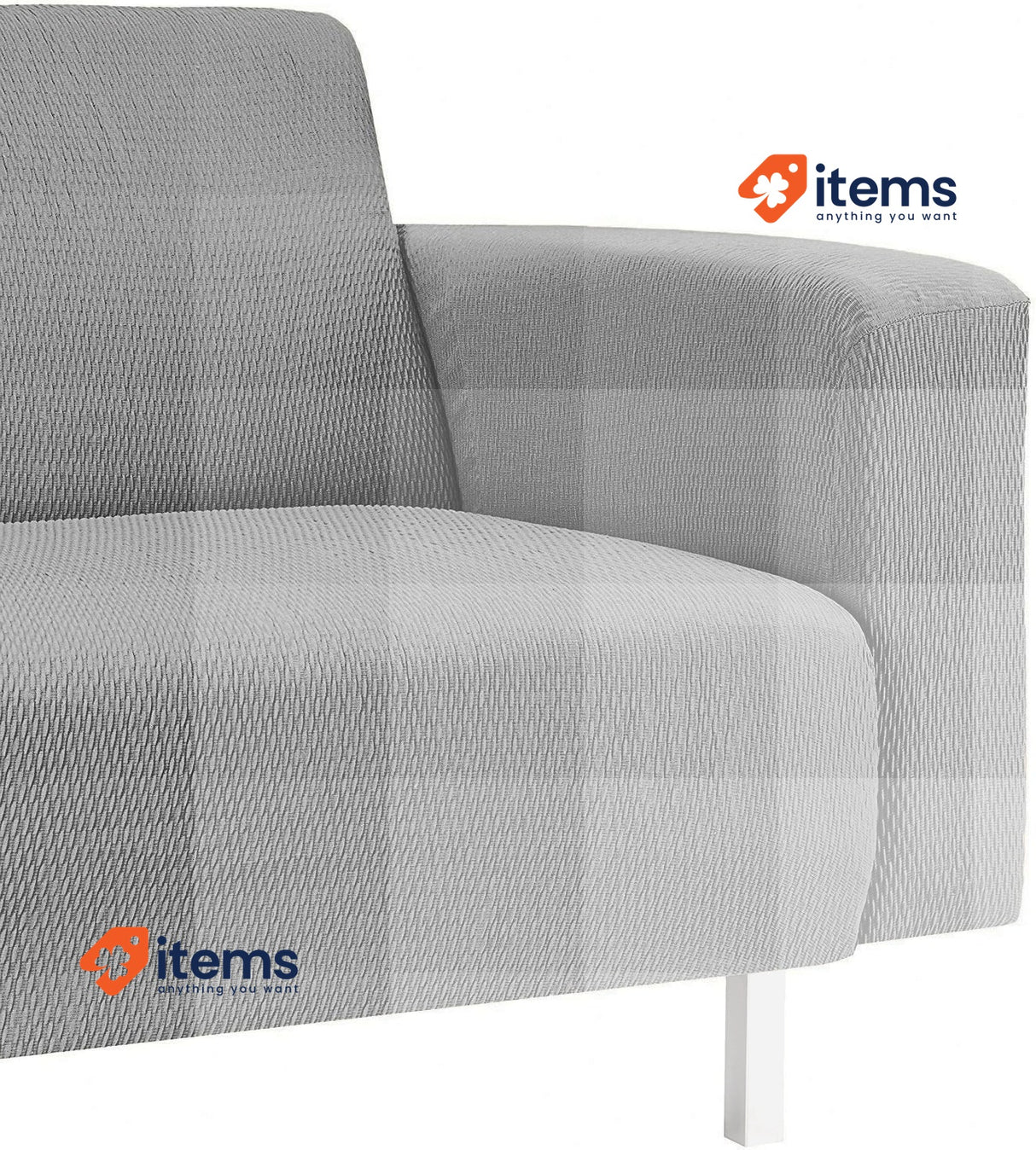 Martina Home Tunez, Elastic Sofa Cover, Grey 32x17x42 cm Stretch Fabric