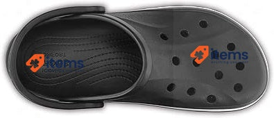 Crocs Unisex Bayaband Pull-On Clog, Black/White, Size UK M9/W10, EU 43-44 C13