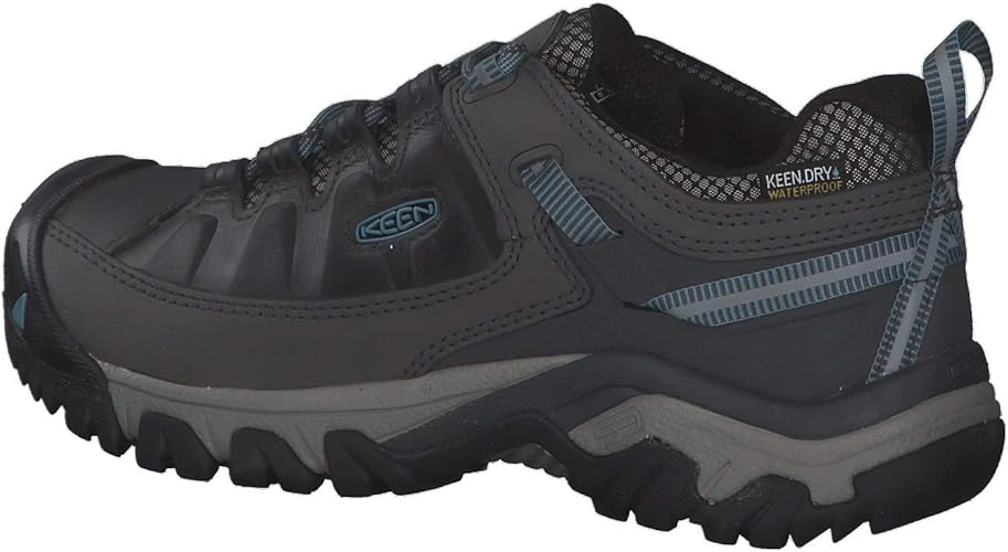 KEEN Women's Targhee 3 Waterproof Hiking Shoe, Magnet Atlantic Blue, 7 UK