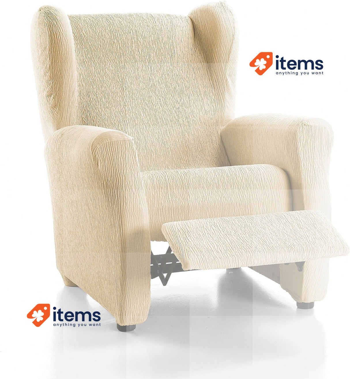 Martina Home Armchair Cover Beige Model Emilia Relax <p>Material of fabric: 50%