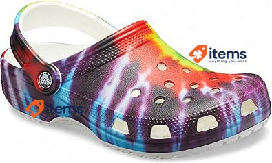 Crocs Kids Unisex Classic Tie-dye Clogs Multicolor, Size M:4, W:5 (UK), 37-38 EU