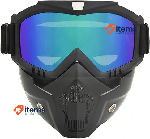 Motorcycle Dirt Bike ATV 3 Lens Kit Goggles Protect Padding Helmet Sunglasses