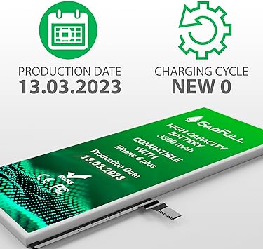 GadFull Battery High Capacity compatible with iPhone 6 Plus | 2020