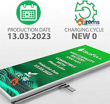 GadFull Battery High Capacity compatible with iPhone 6 Plus | 2020 Production