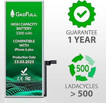 GadFull Battery High Capacity compatible with iPhone 6 Plus | 2020
