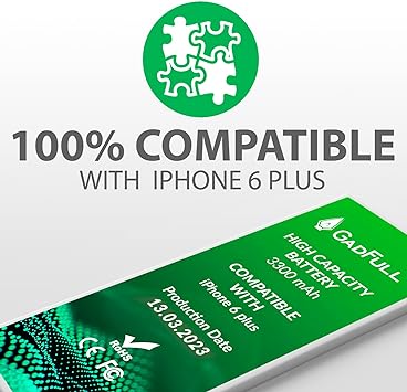 GadFull Battery High Capacity compatible with iPhone 6 Plus | 2020