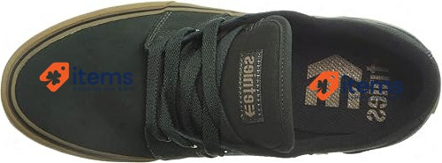 Etnies Barge Ls Mens Technical Skateboarding Shoes 327 Green Gum 8.5 UK Classic