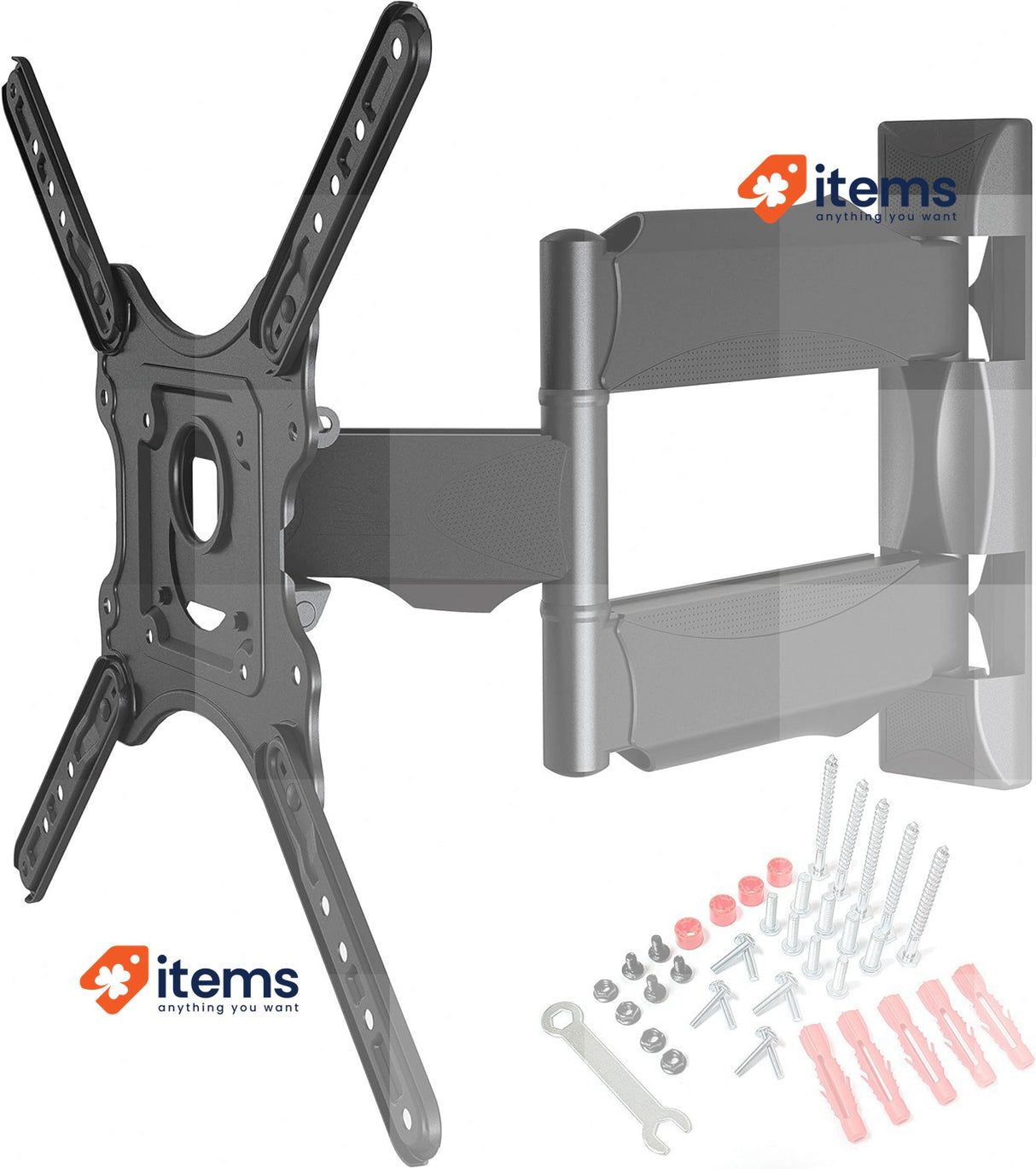 Ergosolid North Bayou Adjustable TV Wall Mount For 32 - 55 Inch LED LCD 31.8 kg
