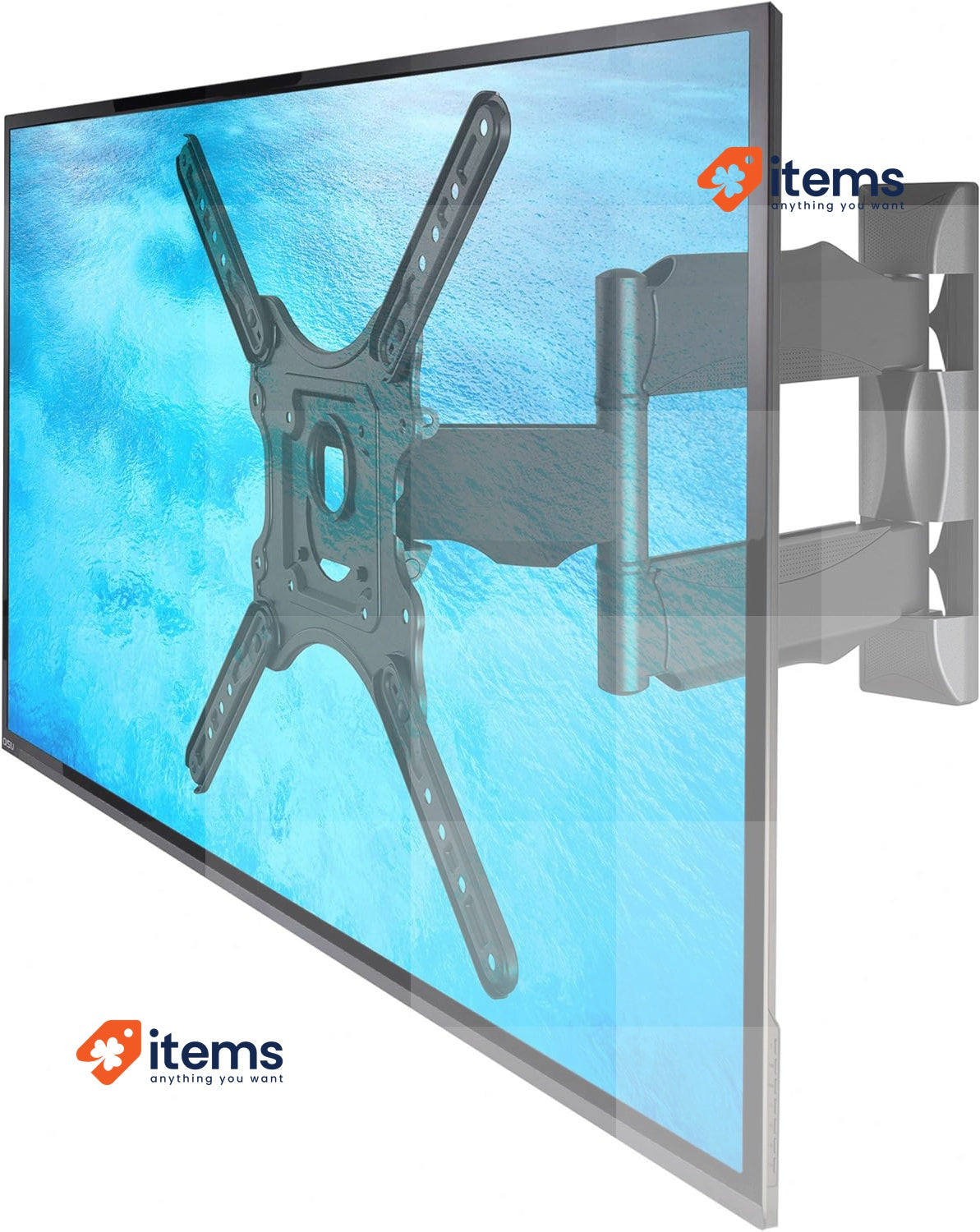 Ergosolid North Bayou Adjustable TV Wall Mount For 32 - 55 Inch LED LCD 31.8 kg