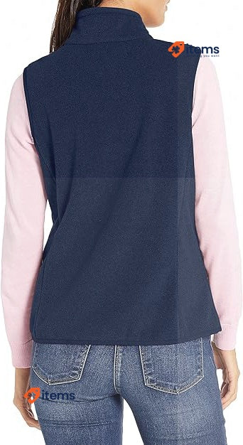 Amazon Essentials Women's Classic - Fit Sleeveless Polar Soft Fleece Vest Navy
