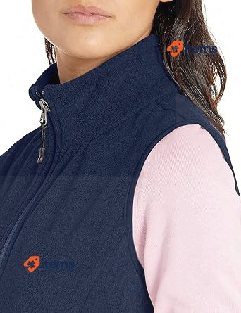Amazon Essentials Women's Classic - Fit Sleeveless Polar Soft Fleece Vest Navy