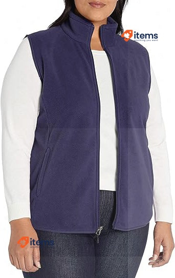 Amazon Essentials Women's Classic - Fit Sleeveless Polar Soft Fleece Vest Navy