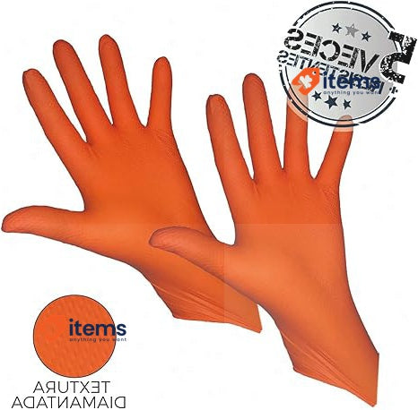 RZ TOOLS – 50 Action Nitrile Gloves with Diamond Texture Non-slip (50 Pieces)