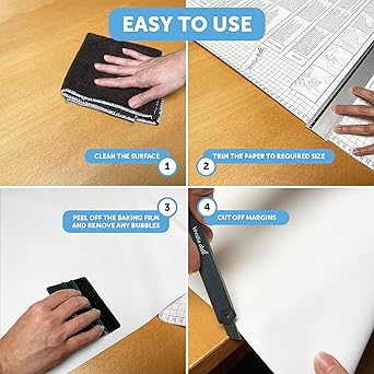 Venilia 54321, White Uni Matt Adhesive Furniture Sheet 210 x 90 x cm