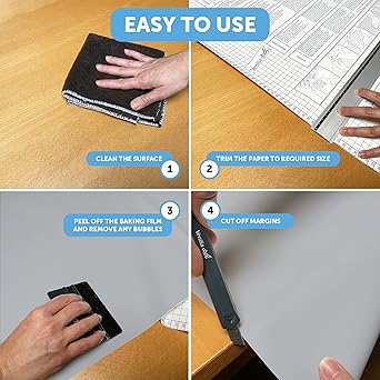 Venilia Adhesive Film Plain Matt, PVC, Cloudy grey, 45 x 200 cm