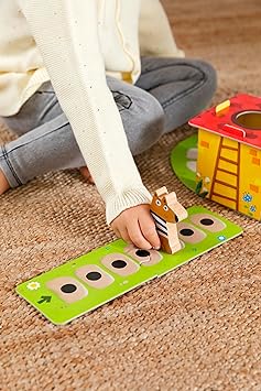Goula - Game The 3 Pigs, Preschool Table Game from 2 years, Multicolor